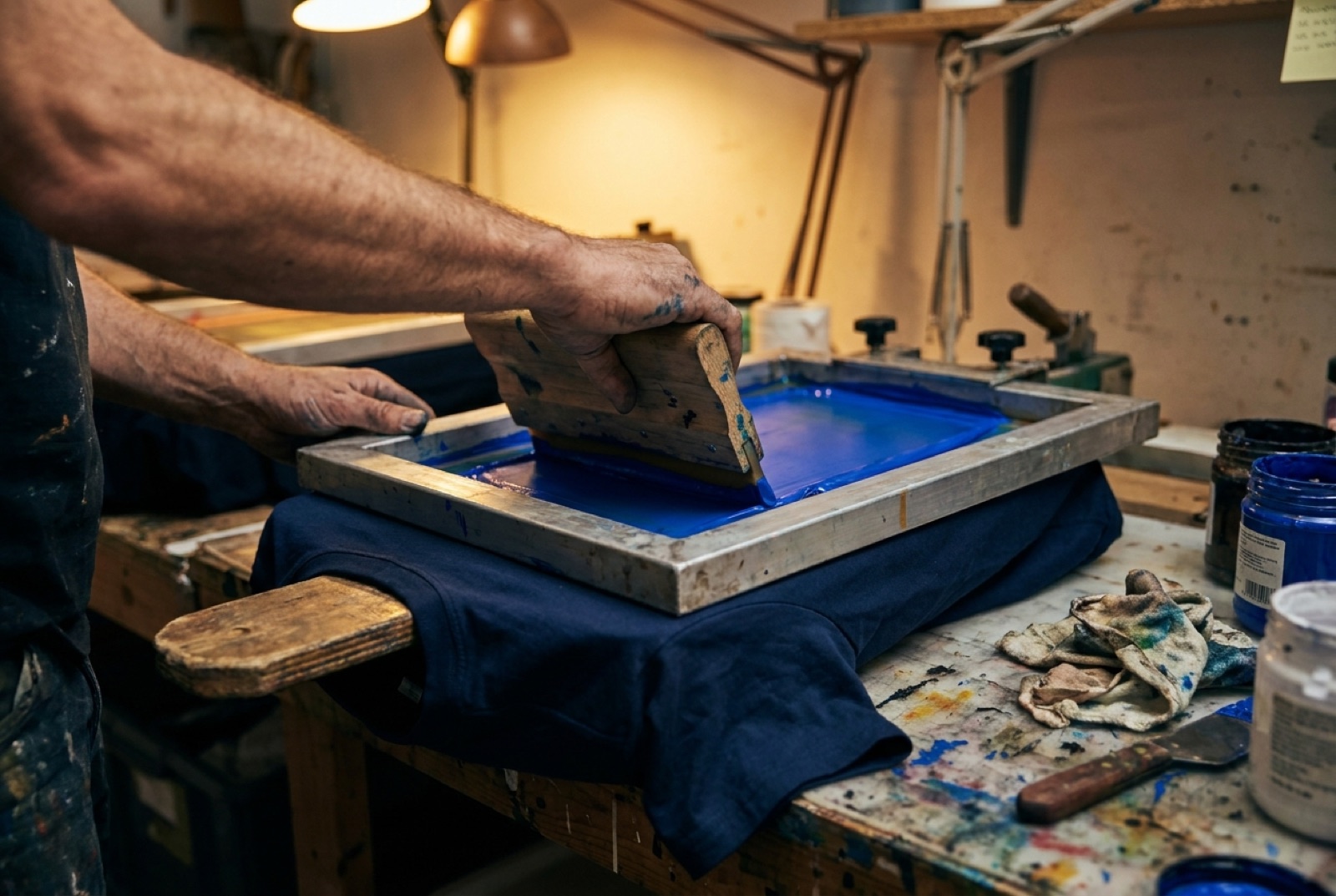 Pulling a screen print